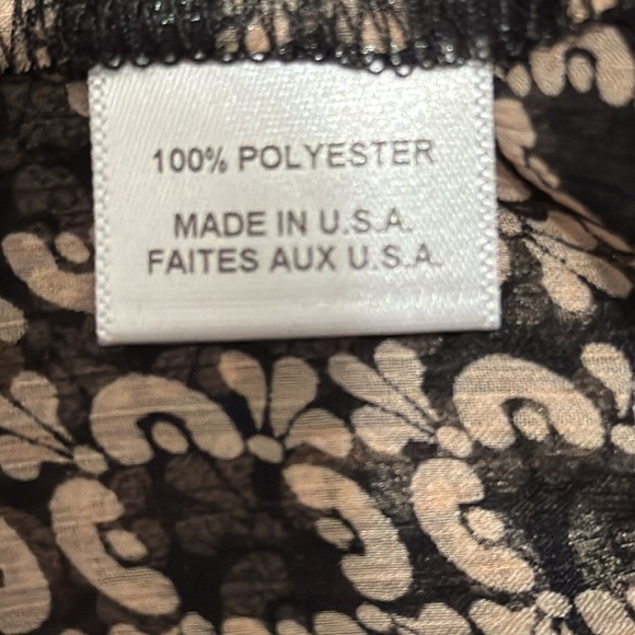 New Misa Los Angeles Blouse Size Small Shear lined blouse with shear Sleeves - Picture 7 of 8